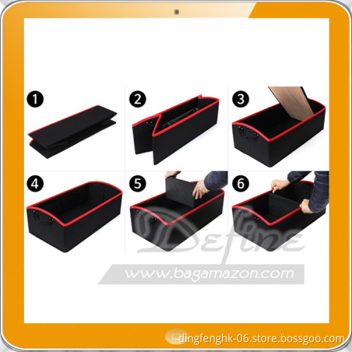 Trunk Cargo Organizer Sturdy and Collapsible with Adjustable dividers